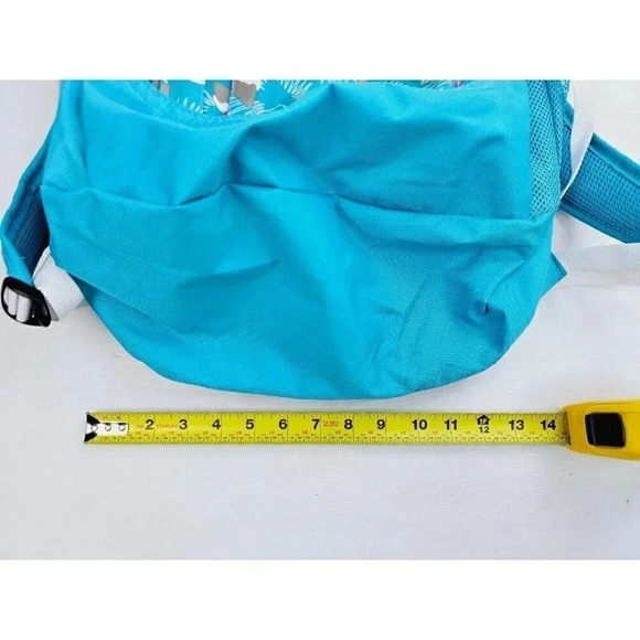 High Sierra Aqua Blue Fat Boy Toucan Tropical Over The Shoulder Logo Backpack - Picture 5 of 15